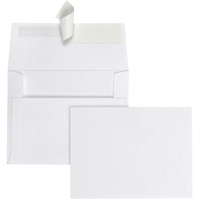 Quality Park A2 Invitation Envelopes with Self Seal Closure, White, 100 / Box, QUA10740