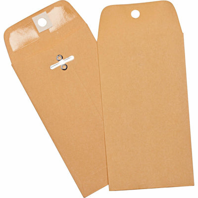 Business Source Heavy Duty Clasp Envelope, Brown Kraft, 1 Box — view 1