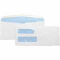 Business Source No. 10 Double-Window Invoice Envelopes, White, 1 Box, BSN36694