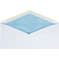 Business Source No.10 Regular Tint Security Envelopes, White, 1 Box, BSN42206