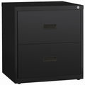 Lorell Value Lateral File - 2-Drawer, Black, LLR60557