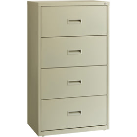 Lorell Value Lateral File - 4-Drawer, Putty, LLR60559