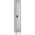 Safco Single-Tier Two-tone Locker with Legs, Gray, SAF5522GR