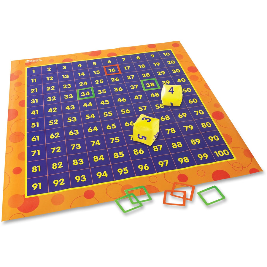 Learning Resources Hip Hoppin' Hundred Mat Floor Game, 6EA/CT — view 1