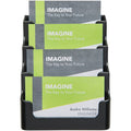 Deflecto 4 Tier Business Card Holder, Black, DEF90404