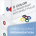 TOPS Cardinal FreeStand Easy Open Slant-D Ring Binder, White, 8 1/2" Width x 11" Length, CRD43130