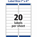 Avery Easy Peel Inkjet Printer Mailing Labels, Matte, 200 / Pack, AVE18661