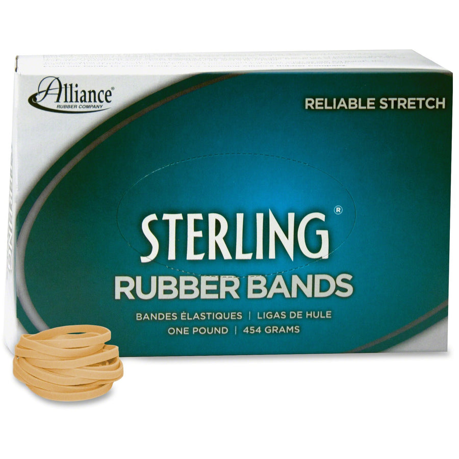 Alliance Rubber Sterling Rubber Bands, Natural Crepe, 1500 / Box — view 1