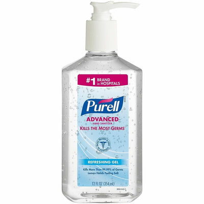 Gojo PURELL Advanced Hand Sanitizer Gel, Clear, GOJ365912