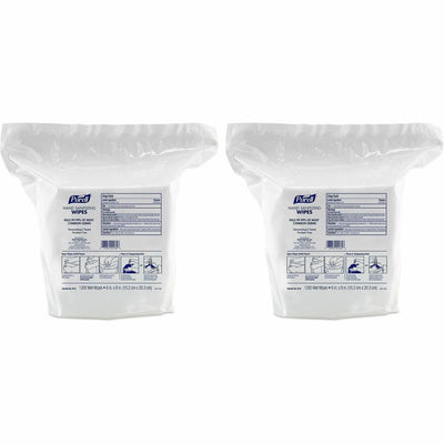 Gojo PURELL Sanitizing Wipes, White, 2 / Carton, GOJ911802