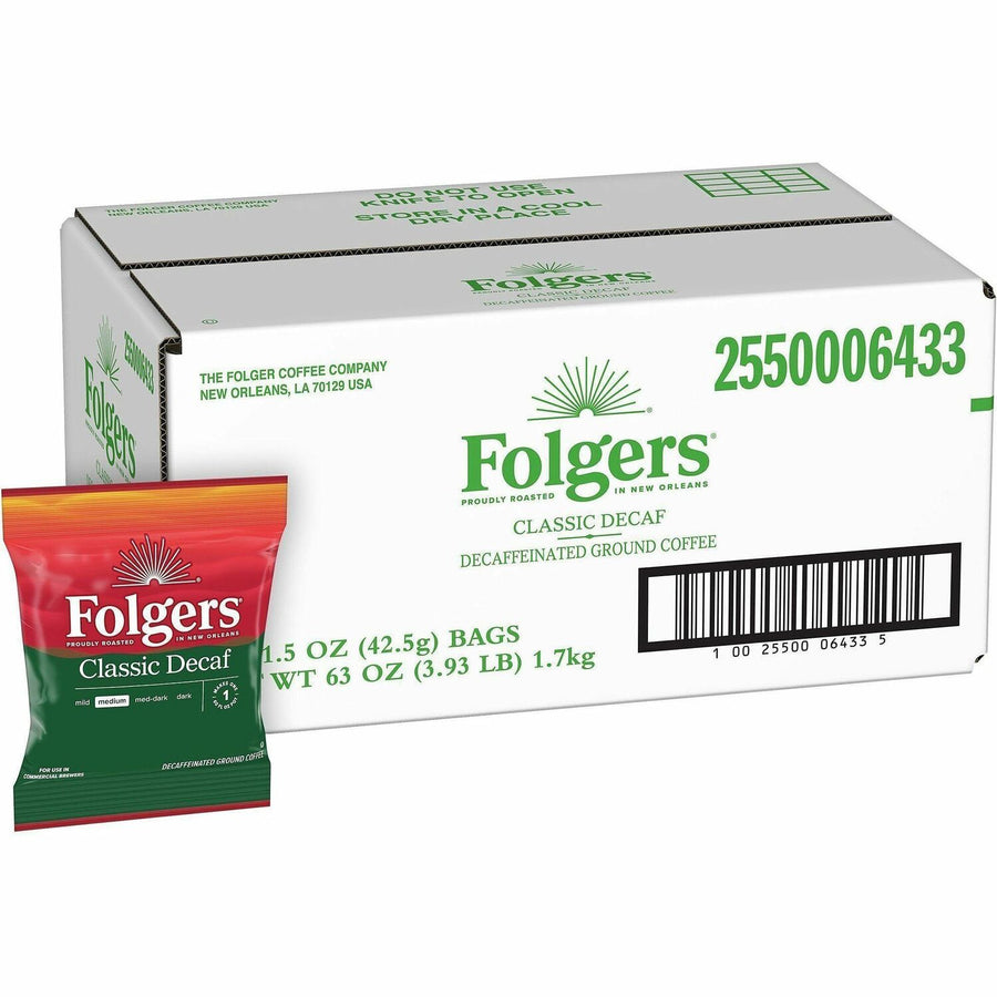 Folgers® Classic Decaf Coffee, 42 / Carton, FOL06433