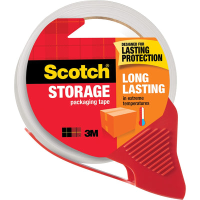 3M Scotch Long-Lasting Storage/Packaging Tape, Clear, 1 Roll, MMM3650SRD
