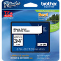 Brother TZe Flat Surface Laminated Tape, White, BRTTZE241