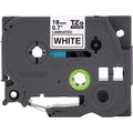Brother TZe Flat Surface Laminated Tape, White, BRTTZE241