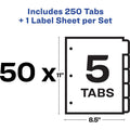 Avery Index Maker Index Divider, White, 50 / Box, AVE11556