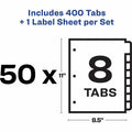 Avery Index Maker Index Divider, White, 50 / Box, AVE11557