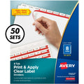 Avery Index Maker Index Divider, White, 50 / Box, AVE11557