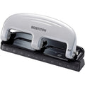 Amax Bostitch EZ Squeeze 20 Three-Hole Punch, Silver, ACI2220
