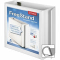 TOPS Cardinal FreeStand Easy Open Slant-D Ring Binder, White, 8 1/2" Width x 11" Length, CRD43140CB