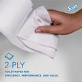 Kimberly-Clark Scott Essential Coreless High-Capacity Standard Roll Toilet Paper, White, 1 Carton, KCC04007