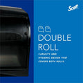 Kimberly-Clark Scott Coreless Standard Roll Toilet Paper Dispenser, Black, 2 x Roll, KCC09604