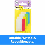 Post-it® Durable Tabs - Primary Colors, 1 Pack