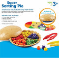 Learning Resources Super Sorting Pie, Multicolor, 69 / Set, LRNLER6216