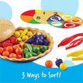 Learning Resources Super Sorting Pie, Multicolor, 69 / Set, LRNLER6216