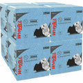 Kimberly-Clark Wypall Oil, Grease & Ink Quarterfold Disposable Cloths, Blue, 1 Carton, KCC33560