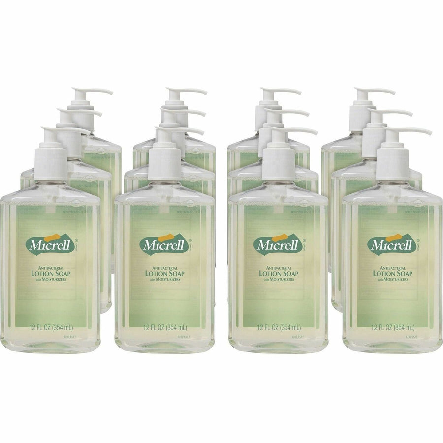 Micrell Antibacterial Lotion Soap, Orange, Triclosan-free, 1 Carton, GOJ975912