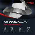 Kimberly-Clark Wypall PowerClean X80 Heavy Duty Cloths - Brag Box, White, 1 Carton, KCC41044