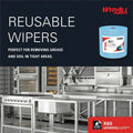 Kimberly-Clark Wypall GeneralClean X60 Multi-Task Cleaning Cloth Jumbo Roll, Blue, 1 Roll, KCC34965