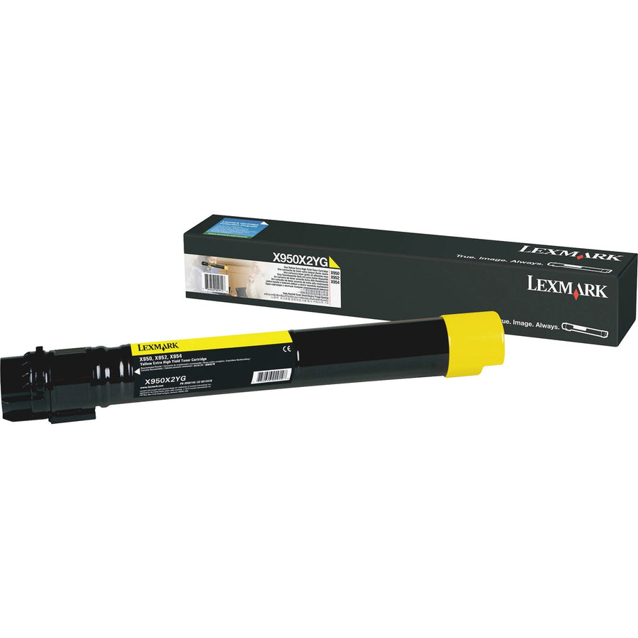 Lexmark X950X2CG/KG/MG/YG Toner Cartridges, LEXX950X2YG
