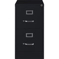 Lorell Fortress Series 22" Commercial-Grade Vertical File Cabinet, Black, LLR42291