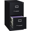 Lorell Fortress Series 22" Commercial-Grade Vertical File Cabinet, Black, LLR42291