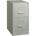 Lorell Fortress Series 22" Commercial-Grade Vertical File Cabinet, Light Gray, LLR42292
