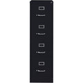 Lorell Fortress Series 22" Commercial-Grade Vertical File Cabinet, Black, LLR42294