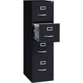Lorell Fortress Series 22" Commercial-Grade Vertical File Cabinet, Black, LLR42294