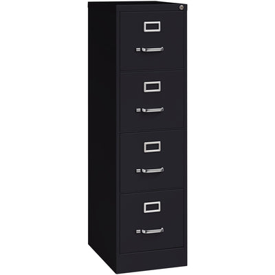 Lorell Fortress Series 22" Commercial-Grade Vertical File Cabinet, Black, LLR42294