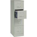 Lorell Fortress Series 22" Commercial-Grade Vertical File Cabinet, Light Gray, LLR42295