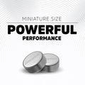 Energizer 357/303 Silver Oxide Button Batteries, Black, 3 / Pack, EVE357BPZ3