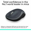 Logitech Plug-and-Play Wireless Mouse, Silver, LOG910002225