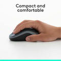 Logitech Plug-and-Play Wireless Mouse, Silver, LOG910002225