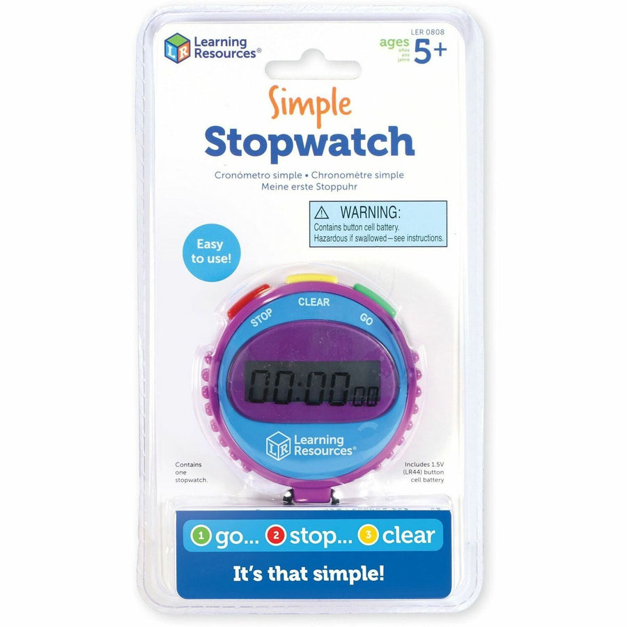 Learning Resources Simple Stopwatch, 72EA/CT — view 1
