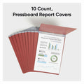 Smead Recycled Report Cover, Red, 11" Width x 17" Length, SMD81777