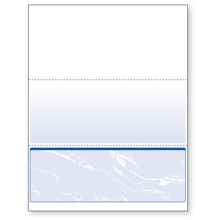 DocuGard Security Business Checks, 8.5" x 11", Marble Blue, 24 lb, Watermarked, 500 / Ream, PRB04517