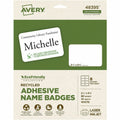 Avery Eco-friendly Premium Name Badge Labels, Matte, 80 / Pack, AVE48395