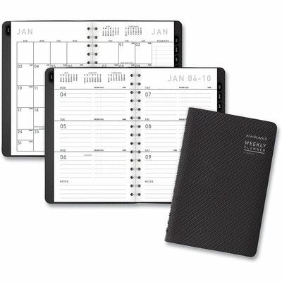 ACCO At-A-Glance Contemporary Weekly/Monthly Planner, Charcoal, 4 7/8", 3EA/PK 12PK/CT — view 1