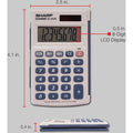 Sharp Calculators Handheld Calculator with Hard Case, Blue, SHREL243SB
