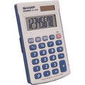 Sharp Calculators Handheld Calculator with Hard Case, Blue, SHREL243SB